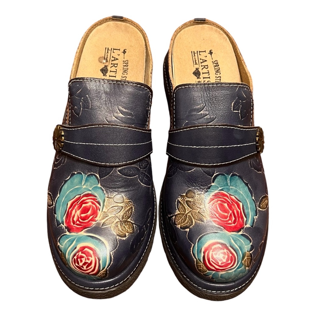 L'Artiste by Spring Step Floral Mule
